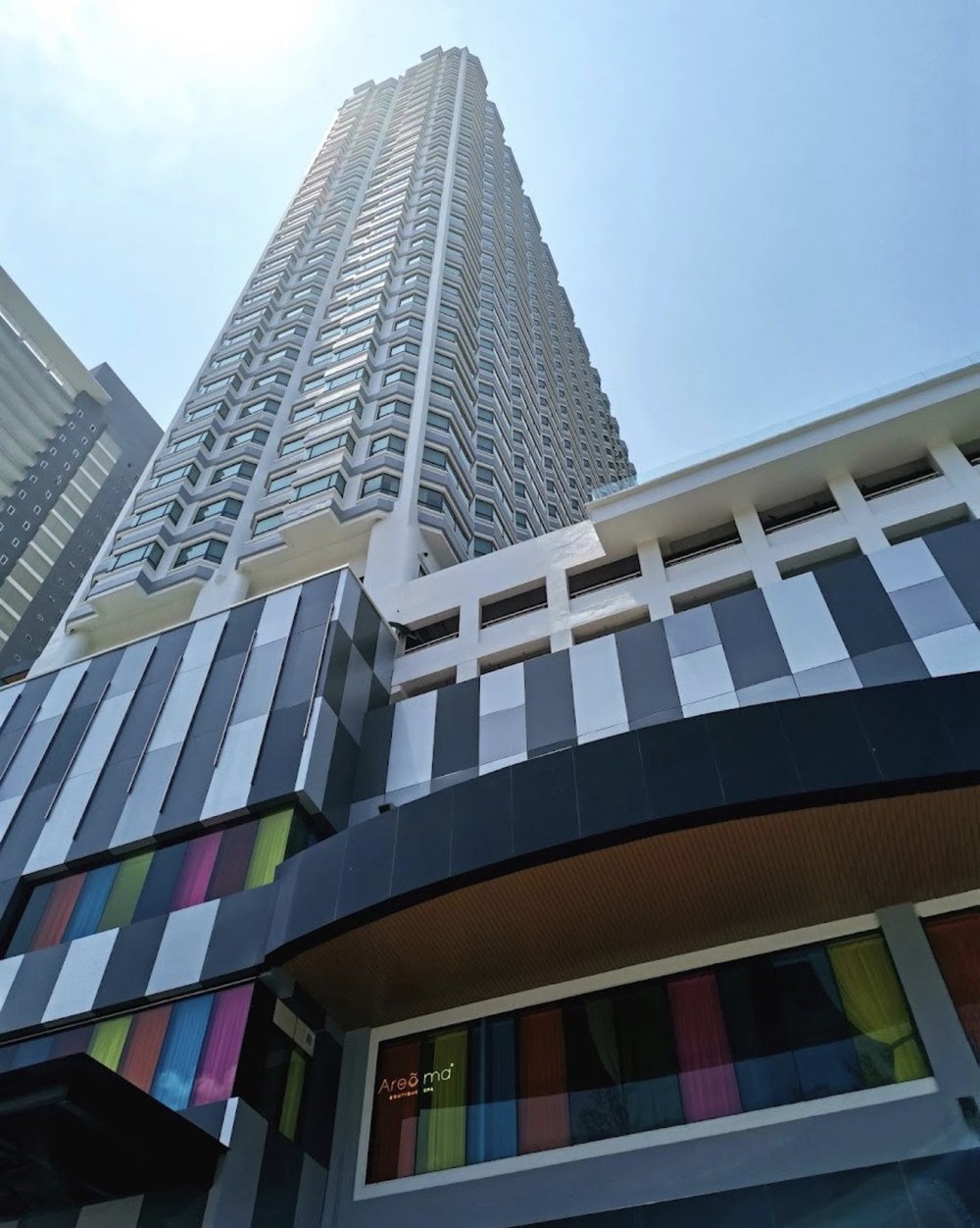 Gurney Tower seen from street level